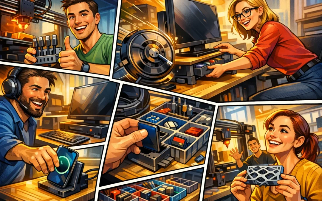 Opgradér dit hjemmekontor med smarte 3D printede løsninger